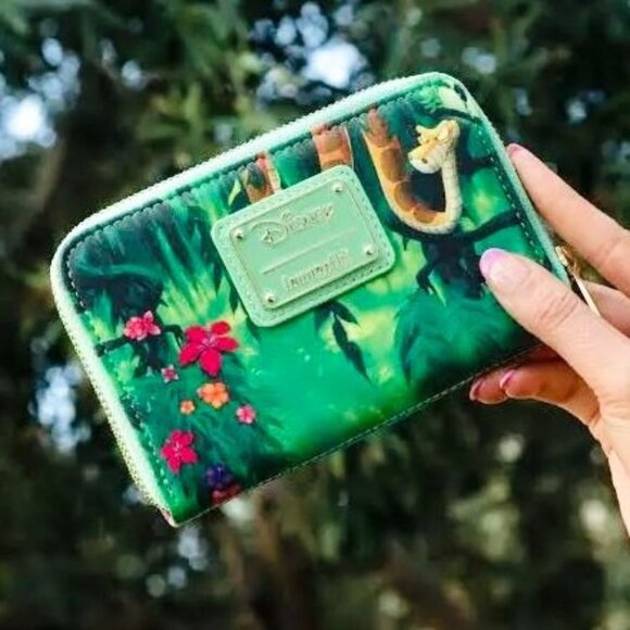 Loungefly Handbags - Loungefly Disney Jungle Book Zip Around Wallet Mowgli Baloo Card Purse Kaa NWT